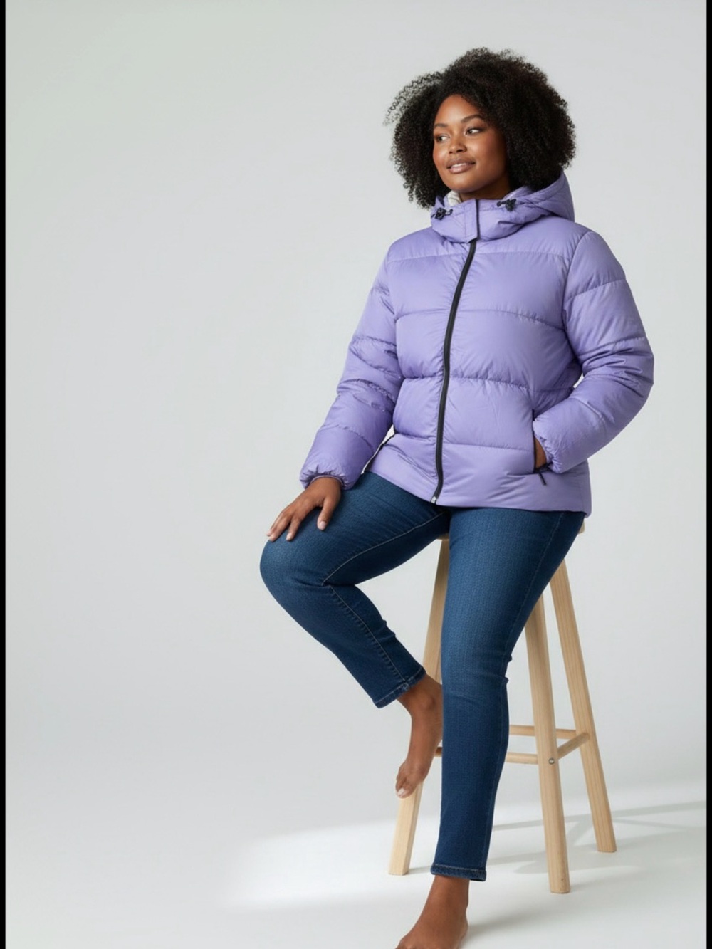 2X Lands End Puffer Coat Plus Sz